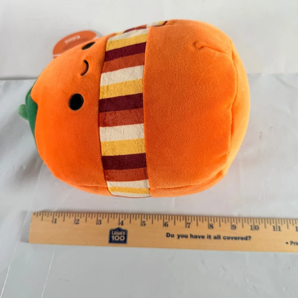 Squishmallows Kalani The Pumpkin Plush 8 Inch Halloween Fall Scarf Jazwares NWT
